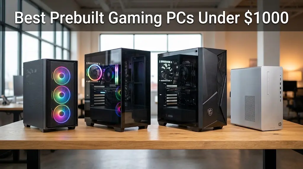 Best Prebuilt Gaming PC Under or at $1000: Top Tested Picks & Buyer’s Guide